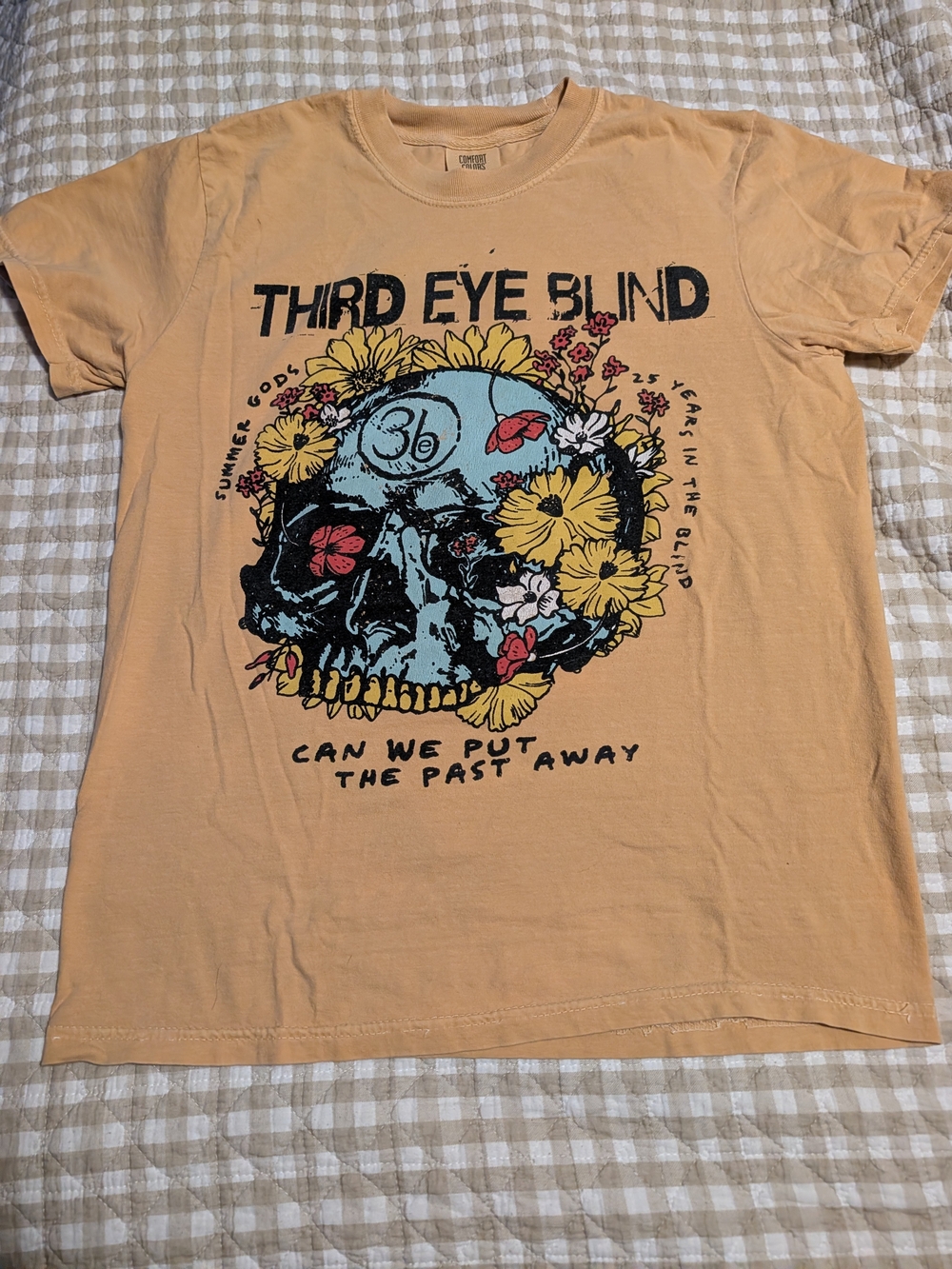 Third Eye Blind Summer Concert Tee-Sleeve Graphic Tee - Floral Skull